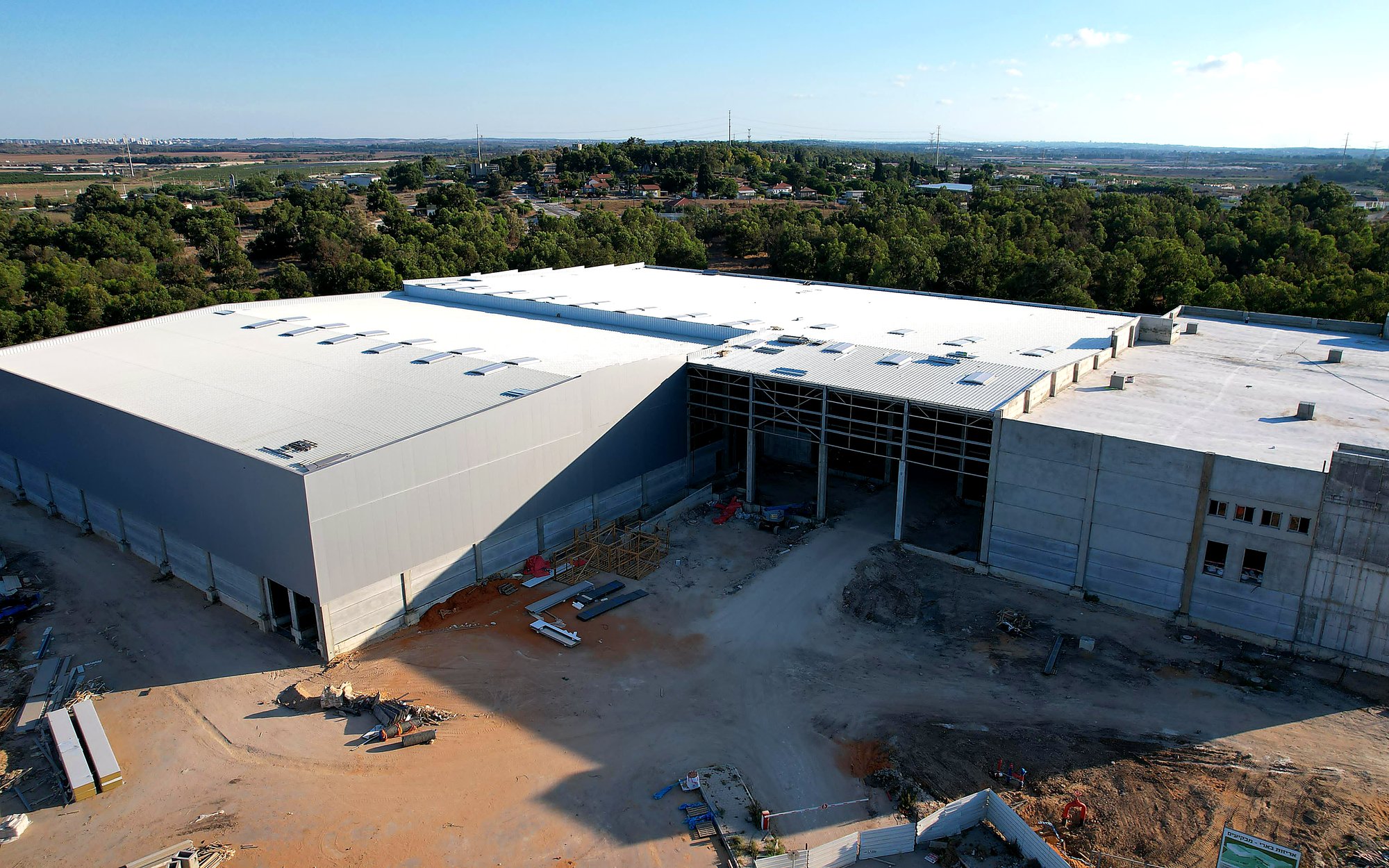 Aerial view — Warehouse Under Construction